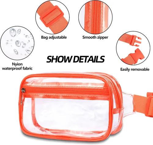Miniatura 190 de Riñonera cruzada para mujeres y hombres, bolsa para cinturón para senderismo con correa ajustable, riñonera para correr, entrenamiento, deportes