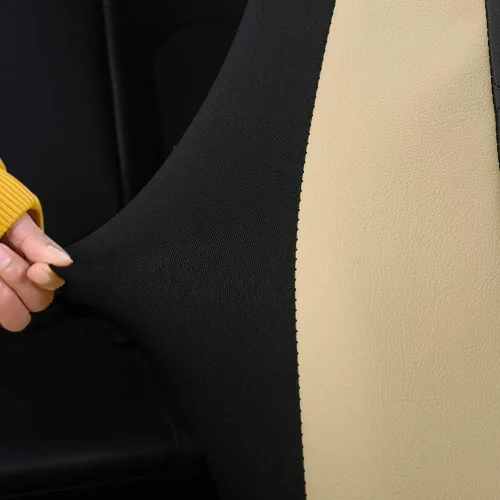 Miniatura 7 de GIANT PANDA Fundas para asiento delantero de automóvil, fundas para asiento de cubo, fundas de cuero para asientos de respaldo alto