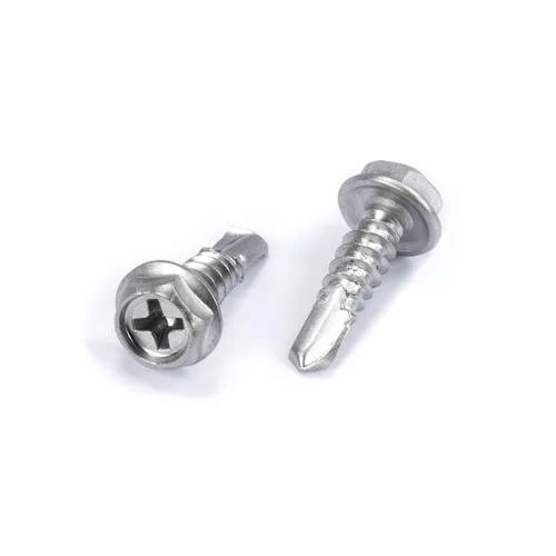 Miniatura 26 de THE CIMPLE CO Tornillo de cabeza hexagonal autorroscante/perforación, tamaño #14, 1 pulgada de longitud, acero inoxidable 410 con cabezal