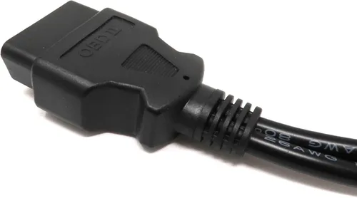 Miniatura 4 de Cable divisor OBD2 en Y, adaptador macho de 16 pines a hembra doble, cable resistente de 24 AWG, conexión de dispositivo doble, enchufe de ángulo