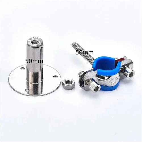 Miniatura 2 de 30-50mm Adjustable Pipe Hanger - 304 Stainless Steel Bracket for 19-108mm OD Tubes blessing(Fit 60-65mm OD Tube)