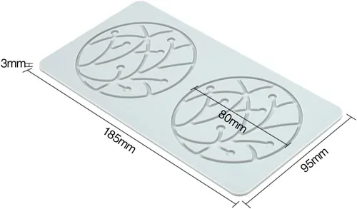 Miniatura 5 de Molde de encaje de hojas huecas 3D, molde de encaje de silicona con formas de flores de múltiples hojas para decoración de pasteles, tapete