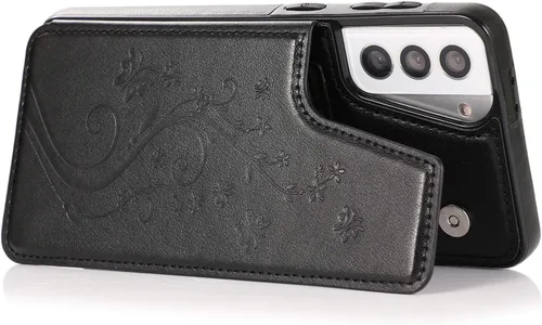 Miniatura 6 de Funda de teléfono para Samsung Galaxy S21 Plus Glaxay S21+ 5G con protector de pantalla de vidrio templado, tarjetero y tarjetero con soporte