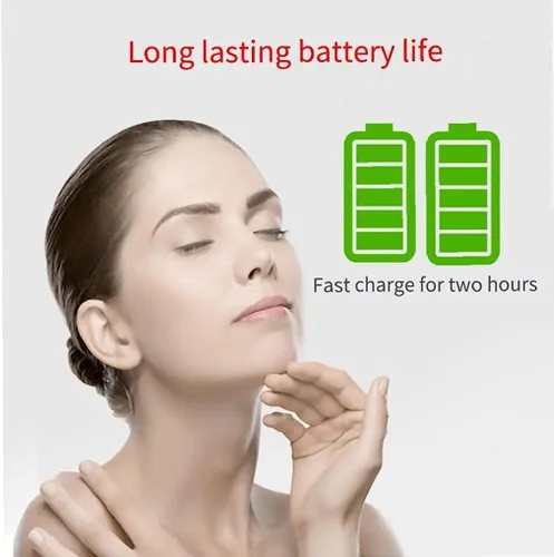 Miniatura 7 de Maquinilla de afeitar eléctrica para mujer, afeitadora eléctrica sin dolor para mujer, con pantalla LED, para piernas y axilas (violeta)