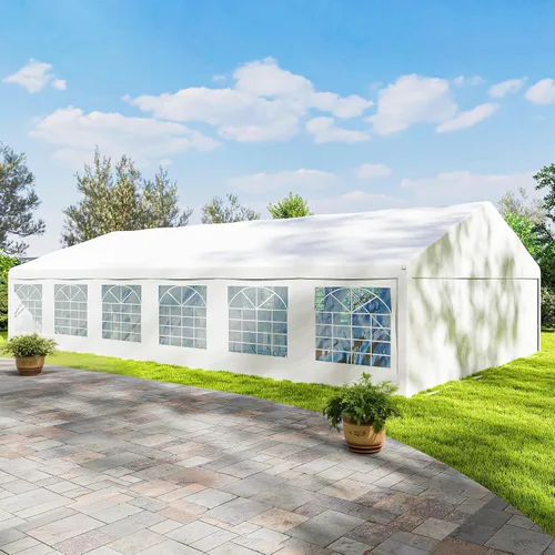 Miniatura 9 de Outsunny Tienda de campaña resistente de 23 x 39 pies para fiestas, carpa para exteriores, carpa de boda, refugio para eventos, cochera, barbacoa