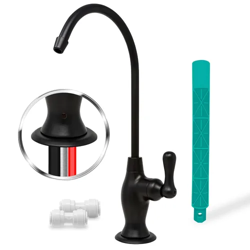 Miniatura 9 de Metpure Grifo RO con Separación de Aire con 3 puertos de conexión. Sistema de filtración de agua potable de ósmosis inversa Dispensador de agua