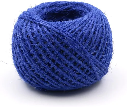 Miniatura 26 de Cuerda de yute verde de 54 yardas/rollo de 0.079 pulgadas, cuerda de cáñamo, cuerda gruesa fuerte, envoltura de cuerda gruesa, boda, manualidades