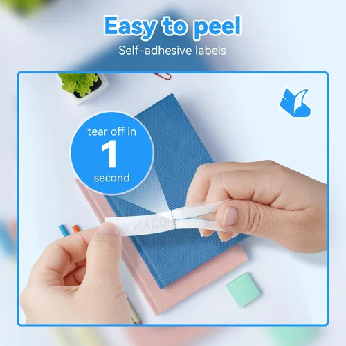 Miniatura 5 de Cinta para etiquetar de 0.354 in TZe-221 TZ Cinta de 0.354 in 0.35 laminada blanca Ptouch Cinta de reemplazo para Brother P-Touch TZe221 Trabaja