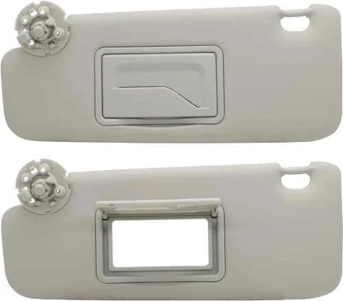 Miniatura 5 de Visera parasol gris para lado izquierdo del conductor con espejo con tornillos compatible con Chevrolet Cruze 2011-2016 Reemplazo 95034256 95034253