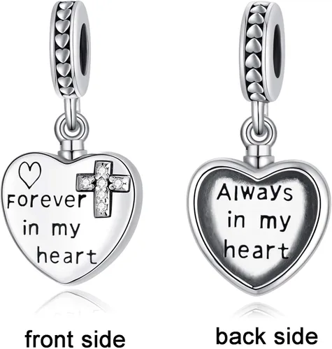 Miniatura 2 de LONAGO Abalorio de fotos personalizado para pulsera de plata de ley personalizable para regalo para mujeres y niñas Plata esterlina Circonita cúbica