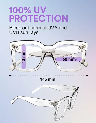 Miniatura 30 de zeroUV - Gafas de sol cuadradas retro de moda de gran tamaño para mujer estilo vintage 1.969 pulgadas