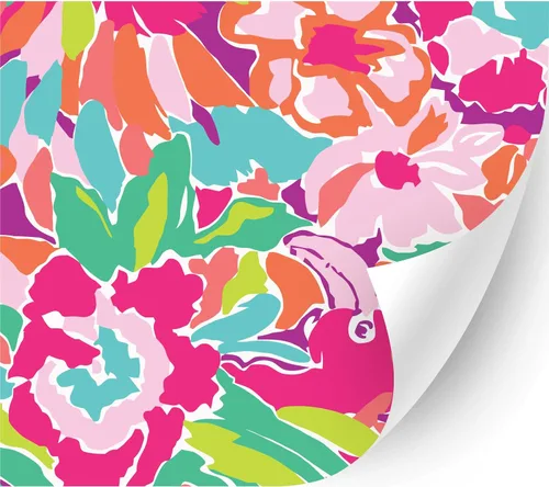 Miniatura 23 de HTV4U Vinilo de transferencia de calor con estampado floral (flor de acacia, 13.5 x 12 pulgadas), vinilo impreso para planchar, papel de prensa