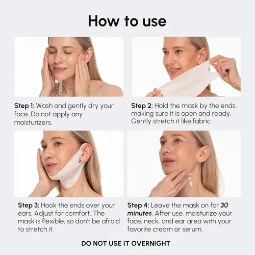 Miniatura 10 de Máscara de Levantamiento de Línea V MAREE con PDRN ADN de Salmón – Máscara Facial Profunda de Colágeno para Mujeres – Máscaras Faciales Moldeadoras
