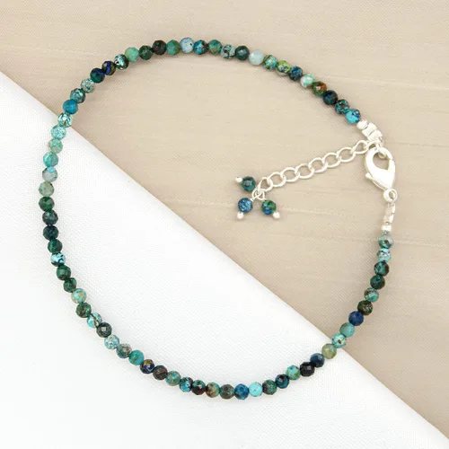 Miniatura 33 de Gempires - Pulseras de cuentas de piedras preciosas hechas a mano, ligeras, de cristal, para uso diario, hipoalergénicas, de 8 pulgadas, chapadas
