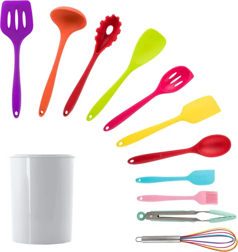 Miniatura 9 de Megachef Tool - Juego de utensilios de cocina, 12 piezas, color negro