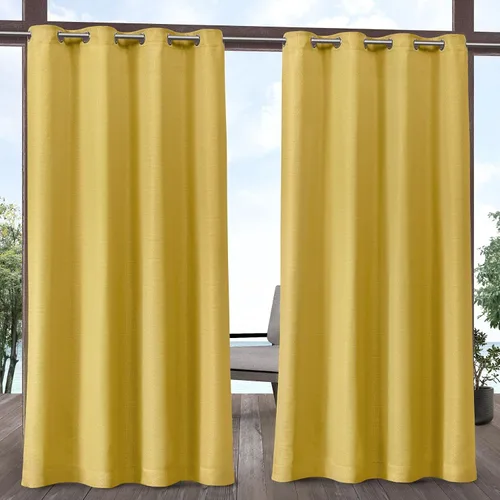 Miniatura 14 de Exclusive Home Aztec - Par de paneles de cortinas para interiores y exteriores con ojales, 54x96 pulgadas, Azure