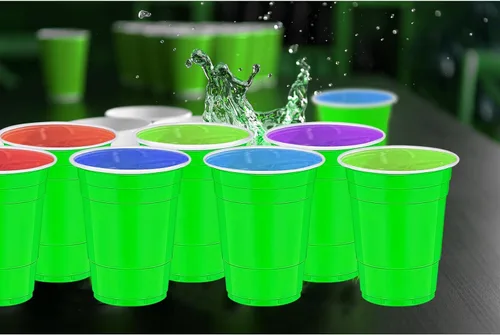 Miniatura 5 de 120 vasos de plástico verdes para el día de San Patricio, vasos de plástico verdes para fiesta, vasos de plástico de Navidad de 16 onzas para beber