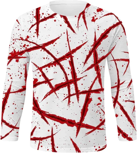 Miniatura 2 de Shirts for Men Breathable Long Sleeve Printed Thermal Lightweight Regular Fit Tees Trendy True Comfort Tops
