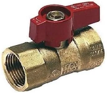 EZ-Fluid 1" FIP X 1" FIP Thread Heavy Duty Brass Gas Shut Off Ball Valve,Quarter Turn Brass Gas Valves for Natural Gas,Propane,Gas Line Fitting,