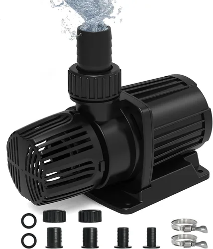 Miniatura 12 de Bomba de agua sumergible 1587 GPH, bomba de estanque de 55 W con 16.5 pies. Altura de elevación para piscina de estanque Koi, cascada, pecera