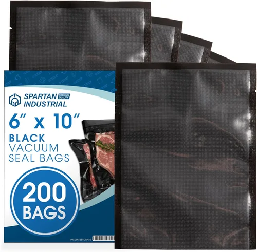 Miniatura 11 de Spartan Industrial Bolsas selladoras al vacío de 6 x 10 pulgadas, 100 bolsas de almacenamiento de alimentos sin BPA para marinar, congelar, cocinar