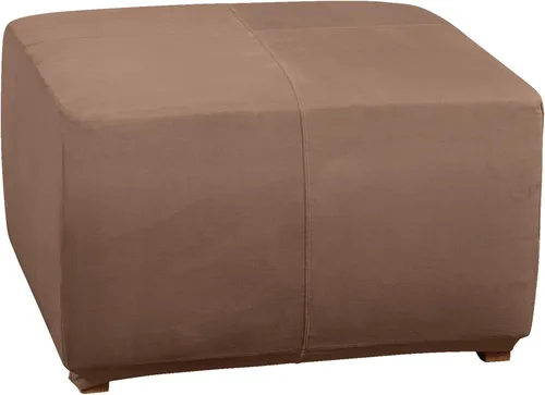 Miniatura 17 de SURE FIT funda para silla con alas y cojín en T de gamuza suave, de una pieza, ajuste relajado, poliéster, lavable a máquina, color chocolate