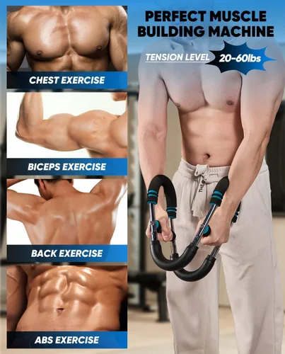 Miniatura 3 de 2026 New Saker PowerTwist Arm Trainer, Adjustable Forearm Strengthener, Arm Exercise and Chest Workout Equipment for Home Gym, for Men, Ideas for