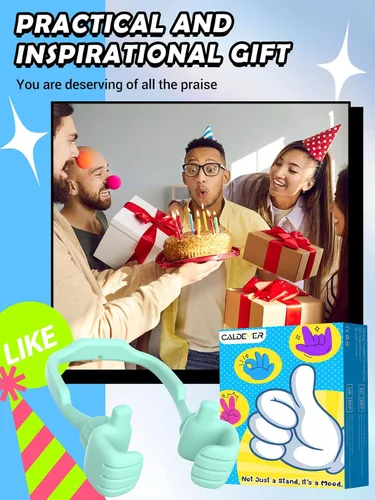 Miniatura 3 de Cesta de Pascua esencial para adolescentes, niñas, niños, soporte para teléfono celular: soporte ajustable para teléfono perezoso para escritorio