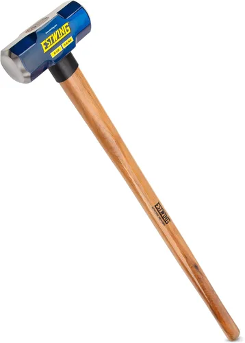 Miniatura 21 de Estwing Martillo de trineo de cara dura de 4 libras, mango indestructible de 12 pulgadas, cabeza de acero bloqueada, agarre de goma vulcanizada