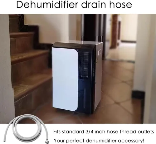 Miniatura 5 de Manguera deshumidificadora para drenaje de 3/4" FHT, con conectores de latón premium (5 pies)