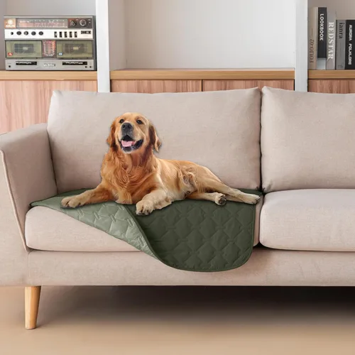 Miniatura 14 de gogobunny Manta 100% Impermeable de Doble Cara para Perros, Cubierta Suave para Cama de Mascotas, Reversible, Protege Muebles, Sillón, Sofá, Coche
