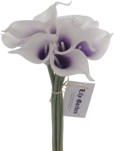Miniatura 8 de Mini ramos de flores artificiales de 15 pulgadas con 10 tallos (Auroral)