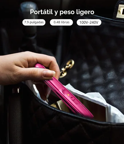 Miniatura 2 de Terviiix Mini plancha plana para flequillo con bordes de pelo corto, plancha y rizador de pelo de cerámica pequeña de 1/2 pulgada 2 en 1, plancha