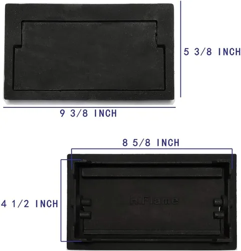 Miniatura 2 de Hi Flame Puerta de descarga de ceniza de chimenea de hierro fundido de fundición de arena recubierta
