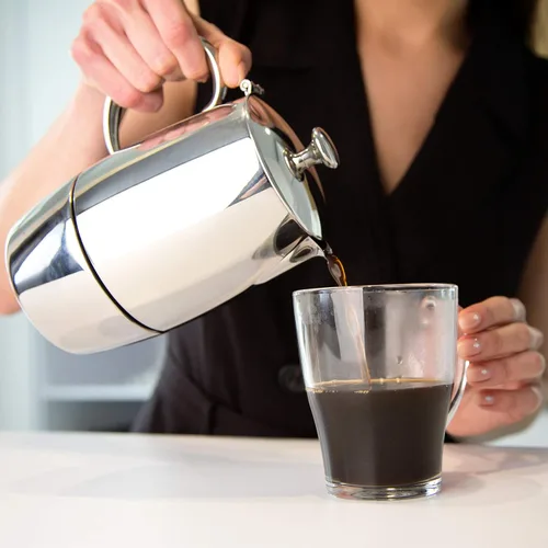 Miniatura 7 de VeoHome Cafetera espresso para estufa - l olla de inducción de acero inoxidable con múltiples estufas (10.1 fl oz)