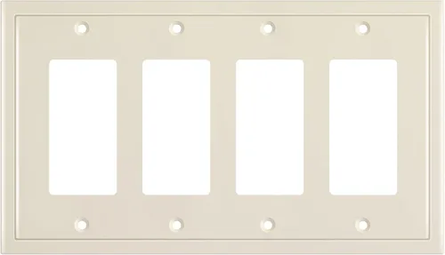 Miniatura 21 de Henne Bery Placa decorativa de pared con borde moderno, tapa de tomacorriente para cubrir enchufe, aleación de zinc maciza duradera