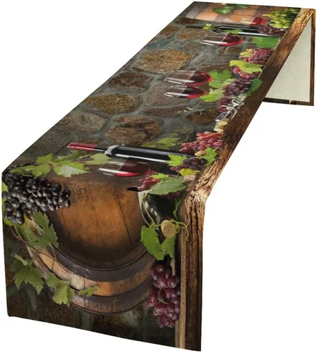 Miniatura 42 de Camino de mesa de lino de algodón, cuchillo de cocina occidental, tenedor, colección de mesa rectangular, desierto salvaje oeste americano