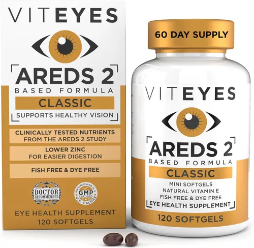 VITEYES® AREDS 2 cápsulas blandas, 120 unidades - Vitamina para ojos de dosis diaria única