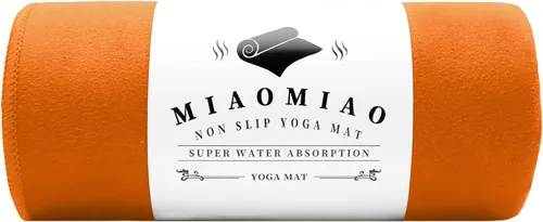 Miniatura 10 de MIAOMIAO Juego de toallas antideslizantes para yoga caliente, microfibra súper absorbente, 24.5 x 72 pulgadas, diseño antideslizante, sin lesiones