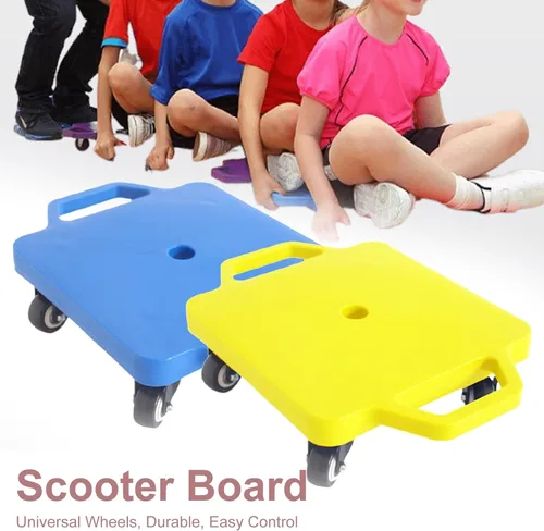 Miniatura 6 de Patinete deportivo para niños con asas, buen rendimiento, no se daña, ligero para niños, gimnasio, actividades al aire libre, equipo de juego