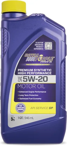 Miniatura 6 de Royal Purple - Aceite de motor sintético ROY51020 de alto rendimiento SAE 0W-20 con licencia API, 5/4 de galón.