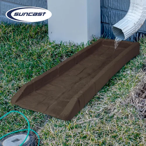 Miniatura 5 de Suncast Bloque de drenaje decorativo para el hogar, protector de repuesto resistente para evitar la erosión del suelo y los lavados de lluvia, Java