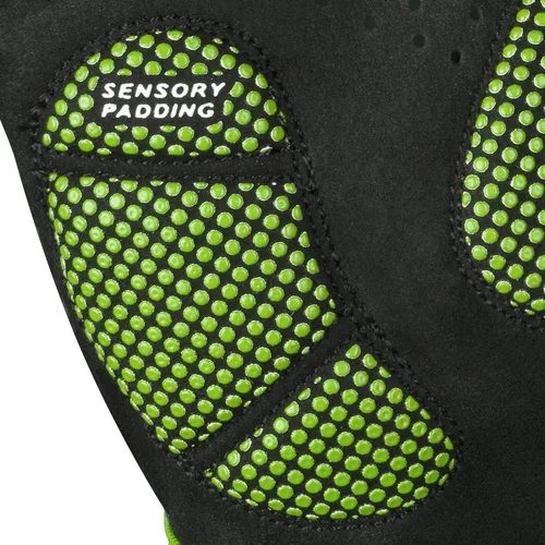 Miniatura 2 de RocRide Guantes de ciclismo de medio dedo con protección acolchada mejorada para ciclismo de carretera y montaña con tamaño unisex para hombres
