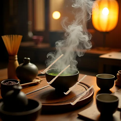 Miniatura 8 de 4 cucharadas de bambú de matcha, cuchara de bambú para matcha japonés, Chashaku, cuchara de té verde enganchada, utensilios de ceremonia de té