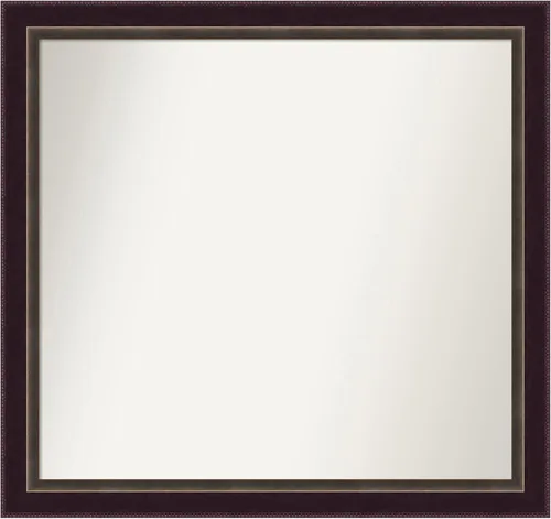Miniatura 112 de Amanti Art Espejo de baño de bronce para sobre el fregadero, 24 x 24 pulgadas, espejo cuadrado de bronce Lara para tocador, marco de madera