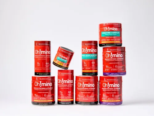 Miniatura 7 de Oh!mino Ohmino - Suplemento de aminoácidos esenciales, cápsulas con cafeína, los 9 EAA, BCAA, el aminoácido perfecto para entrenamientos, energía