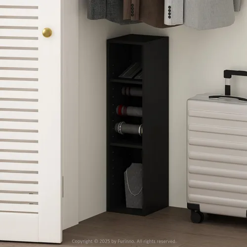 Miniatura 8 de Furinno Organizador de armario de 6 niveles para cubículo, organizador de armario, estante abierto, 21.1 pulgadas de ancho, para armario, Pino ámbar