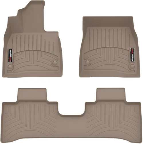 Miniatura 10 de WeatherTech Revestimientos de suelo de ajuste personalizado para Mercedes AMG EQE SUV, EQE SUV, 1ª y 2ª fila (441773-1-4), negro