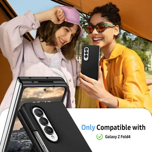 Miniatura 4 de Funda para Samsung Galaxy Z Fold 4, funda de silicona para Galaxy Z Fold 4 de silicona suave líquida Slim Fit a prueba de golpes Funda protectora