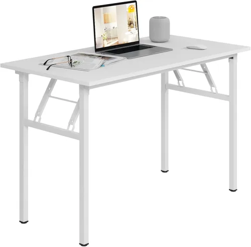 Miniatura 29 de Need AC5AW - Escritorio pequeño plegable, resistente y robusto para computadora, oficina en casa, dormitorios y espacios pequeños, no requiere Roble